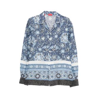 Isaia Casual Shirts, male, Multicolor, Size: 2XL Floral Print Shirt