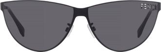 Fendi Grey Cat Eye Ladies Sunglasses FE40138U 02A 62