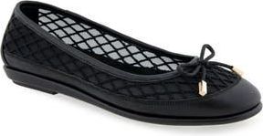 Aerosoles Bria Ballet Flat in Black Mesh Fabric at Nordstrom Rack, Size 9.5