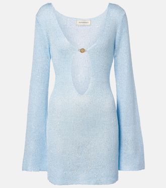 Bananhot Rey sequined knitted minidress