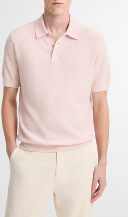 Vince Geometric Jacquard Polo Sweater in Paradise/Classic at Nordstrom, Size Xx-Large