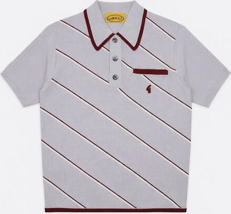 Gabicci Vintage 1973 Mens Gabicci Vintage Connett Archive Grey Knit Polo Shirt - Size: 38