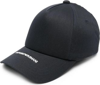 Emporio Armani Curved Peak Cap - Heren - Petten - Blauw - ONE Size - Accessoires
