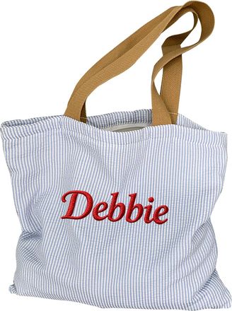 Generic Personalised Tote Bag With Text/Name, Custom Shoulder Shopping Bag Design Your Own Canvas Bags for Beach, Work, Picnic, Party