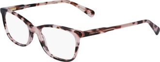 Longchamp Rose Havana Brillenmonturen - unisex - Brillen - Bruin - 53 MM - Accessoires