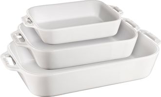 Staub Ceramic 3-pc Rectangular Baking Dish Set