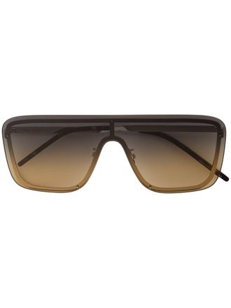 Saint Laurent Eyewear Occhiali da sole Mask - Argento