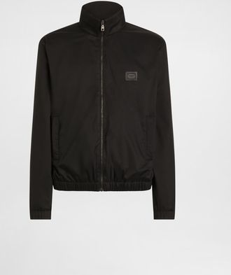 Dolce & Gabbana Nylon Zip-up Jacket - Man Coats And Jackets Black 48