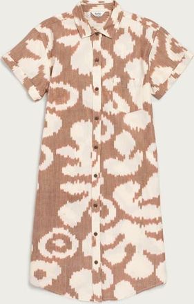 Bridge & Burn Loren Shirt Dress in Pop Leaf at Nordstrom, Size Xx-Large