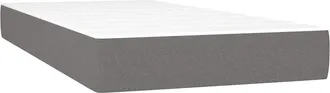 vidaXL Vidaxl - Colch&oacute;n De Muelles Ensacados Tela Gris Oscuro 120x190x20 Cm