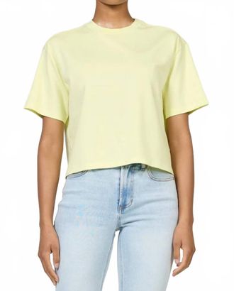 Dear John Denim Maddox Crew Neck Tee In Yellow