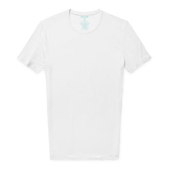 Tommy John Mens Crew Neck Undershirt, Second Skin Fabric, Slim Fit T-Shirt with Stay Tuck Design, 3 Pack, White-1 Pack, XL