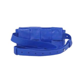 Bottega Veneta Pre-owned Belt Bags, female, Blue, Size: ONE SIZE Pre-owned Calf Waist Bag