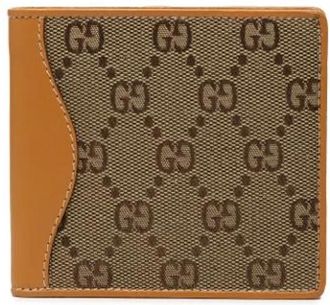 Gucci Pre-owned Vintage Canvas Portemonnee - Dames - Vintage Accessoires - Beige - ONE Size - Vintage