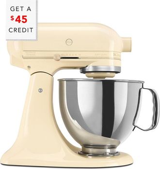 KitchenAid Kitchenaid Artisan Series 5Qt Almond Tilt-Back Head Stand Mixer With $45 Credit