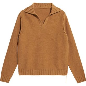 Fortela Cornell V-Neck Sweater in Beige at Nordstrom, Size Medium