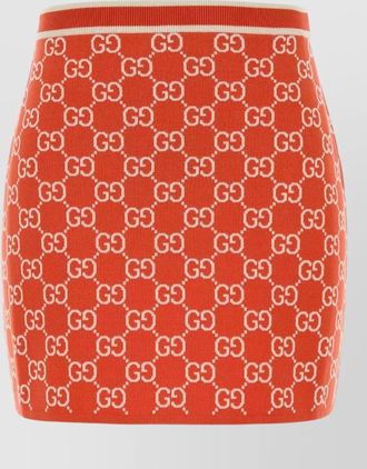 Gucci midi skirt elastic waistband modern silhouette