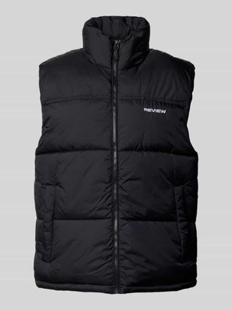 Review Steppweste mit Stehkragen in Black, Größe XXL