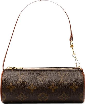 Louis Vuitton 1980-2018 Papillon Pochette handtas met monogram - Bruin