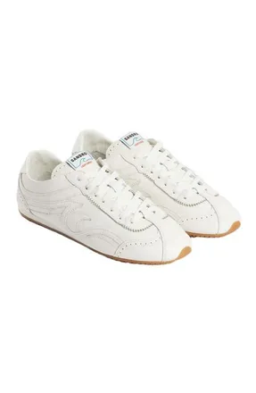 Sandro Light Wave leather trainers in Ecru at Nordstrom, Size 39