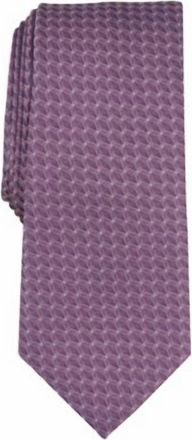 Alfani Mens Moores Geo-Pattern Tie In Pink