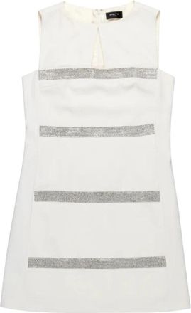 Nenette Abito - Dames - Korte kleedjes - Wit - S - Polyester - Kleedjes
