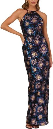 Adrianna Papell Sequin Long Dress