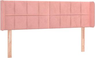 vidaXL Cabecero Con Led De Terciopelo Rosa 147x16x78/88 Cm Vidaxl