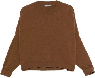 Dusan crew-neck boxy sweater - Brown