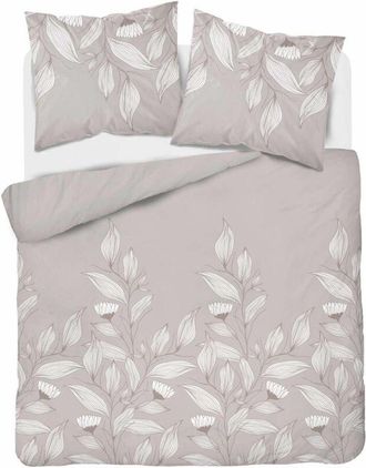 OEM Ropa De Cama De Franela 220x200 Flores Beige Claro