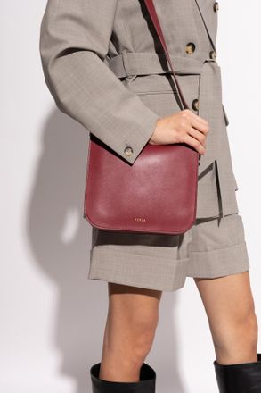 Furla Ava Small Shoulder Bag, Womens, Burgundy
