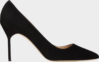 Manolo Blahnik 90mm BB Suede Pumps