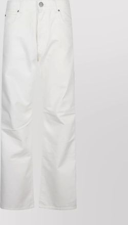 Pinko wide-leg denim trousers with pockets and belt loops