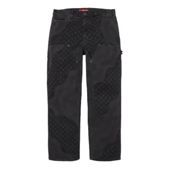 SUPREME SS26 Flag Double Knee Painter Pant Black SUP-SS26-131-BLK