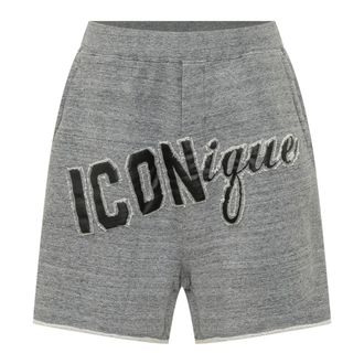 Dsquared2 Casual Shorts, male, Gray, Size: L Iconique Big Short Fit