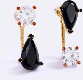 Emma Pills Double Love Earrings in Black Glo at Nordstrom