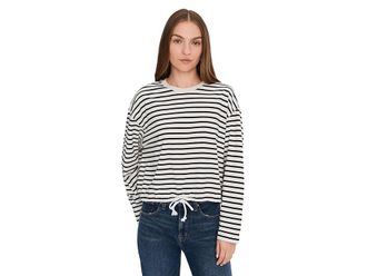 Madewell The Perfect Tie-Waist T-Shirts in Allday Jersey Womens Clothing Lighthouse : LG (Womens 10-12), Cotton/Denim/Jersey