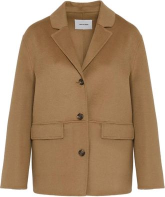 Yves Salomon Giacca con bottoni - Marrone