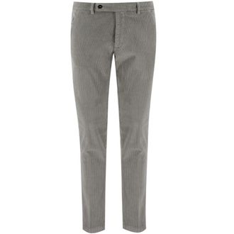 Berwick 1707 Slim-fit Trousers, male, Gray, 3XL, Slim-Fit Elegant Trousers with Class