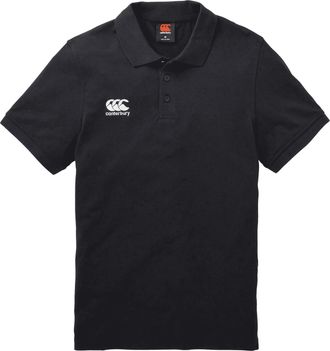 Canterbury Of New Zealand Unisex Polo Shirt Volwassenen (Zwart)