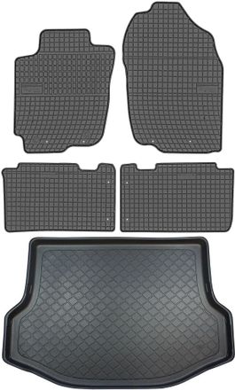 OEM Juego De Alfombrillas De Goma Para El Coche Y El Maletero Para El Toyota Rav4 Iv Suv (de Marzo De 2013 A Diciembre De 2018)
