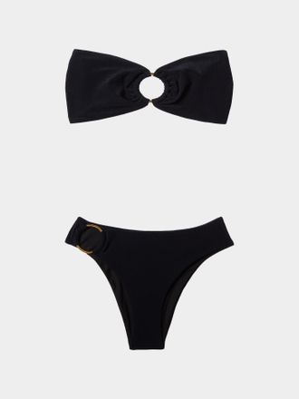 Sara Cristina Womens Weave Strapless Bikini Size: XS