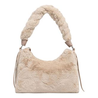 Coccinelle Boheme Schoudertas - Dames - Schoudertassen - Beige - ONE Size - Leer - Tassen