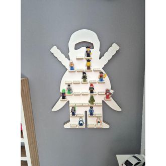OEM Estante Para Minifiguras - Ninja Blanco
