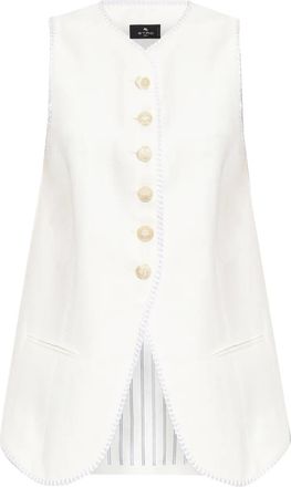 Etro Gilet con bottoni - Bianco