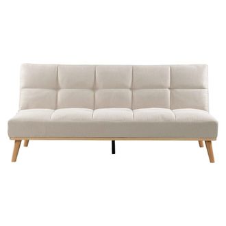 Kenay Home Sof&aacute; cama tapizado beige 187 x 84 cm