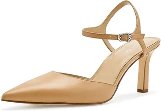 Michael Kors Amara Mid Pumps Womens Shoes Peanut : 7.5 M, Leather