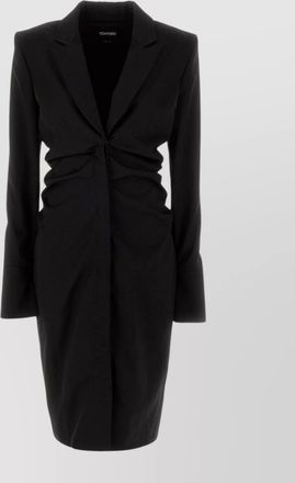 Tom Ford blazer dress with drapings and ruched detailing