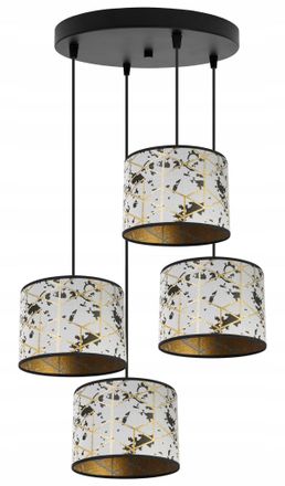 OEM L&aacute;mpara Colgante, L&aacute;mpara De Techo, Pantalla, Patr&oacute;n Dorado