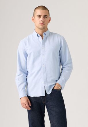 Levi's Langarmhemd LEVIS AUTHENTIC BUTTON DOWN, Herren, Gr. XXL, N-Gr, allure, Web, Obermaterial: 100% Baumwolle, Hemden Langarmhemd, mit Ton-in-Ton Logostic